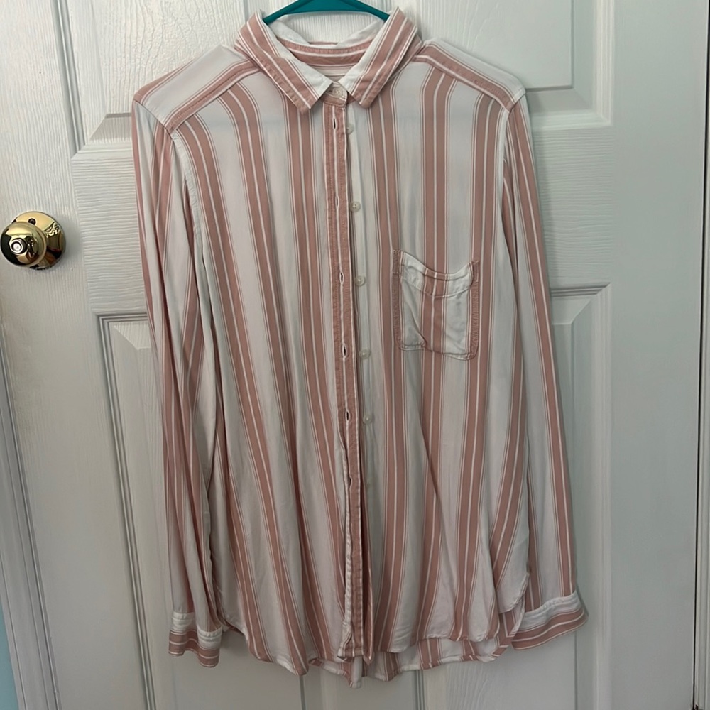 American Eagle striped button down shirt!